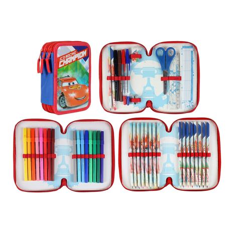 Disney Cars Ice Racing Triple Decker Filled Pencil Case Extra Image 1